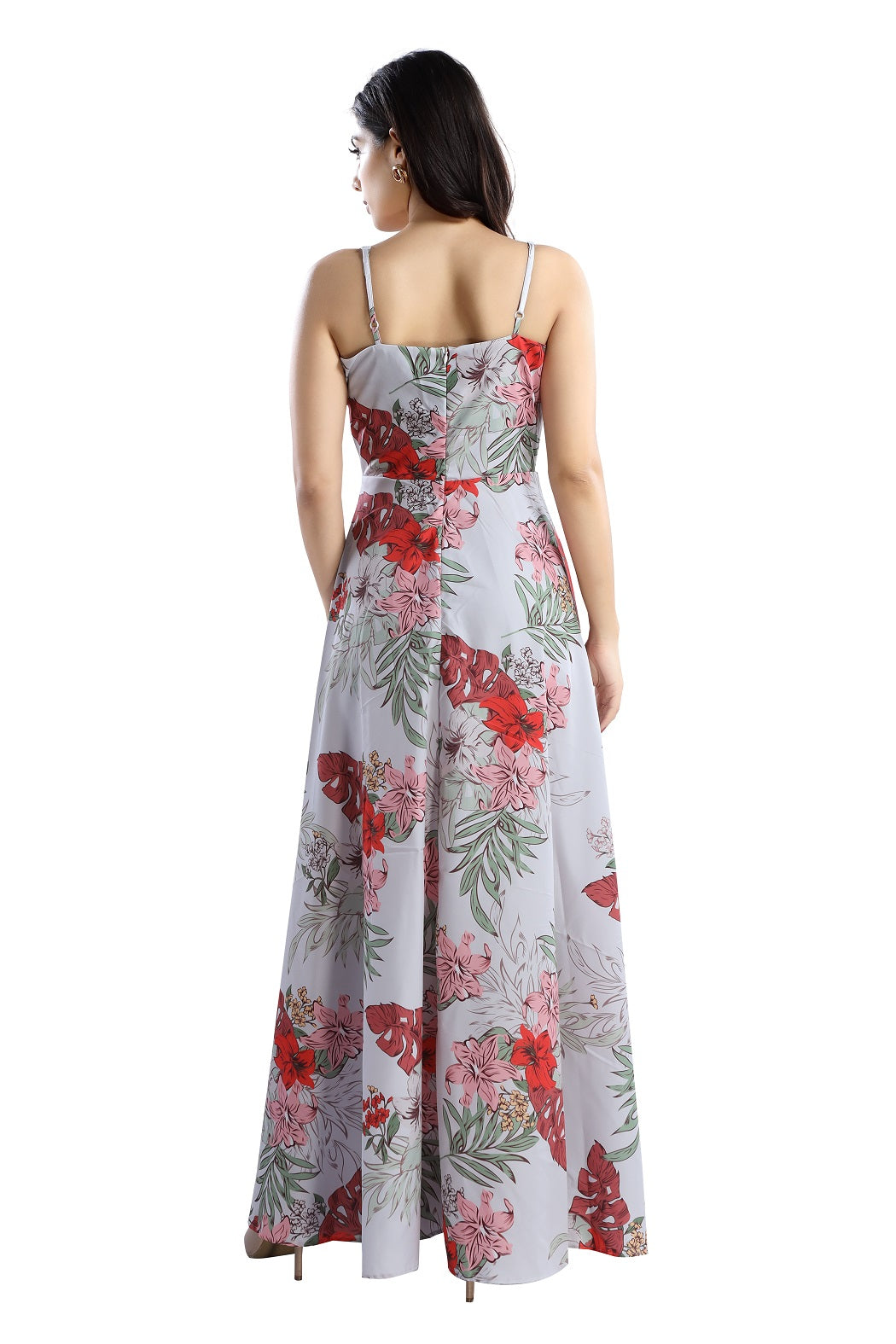 Maxi Dress Tropical  Floral Print